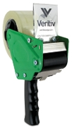 Safe-T-Seal Tape Dispenser - Dispenser, 2" Safe-T-Seal handheld, adjustable tension, green/black