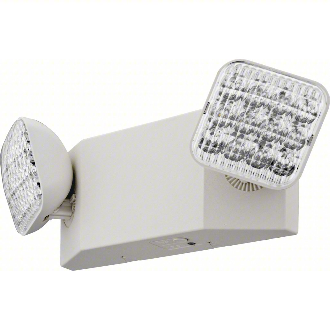Emergency Light: LED, Damp Location Rated, 1 W Lamp Watt, 120/277V AC, 3.6 W Emergency Watt, Surface