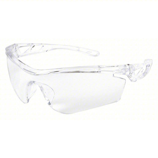 Safety Glass: Uncoated, No Foam Lining, Wrap Around Side Protection Frame, Half-Frame