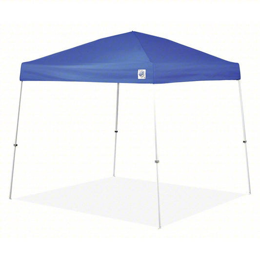Canopy Tent: Canopy Tent, Polyester, Steel, 8 ft 11 in, 6 ft 5 in, 10 ft x 10 ft, 10 ft, Blue